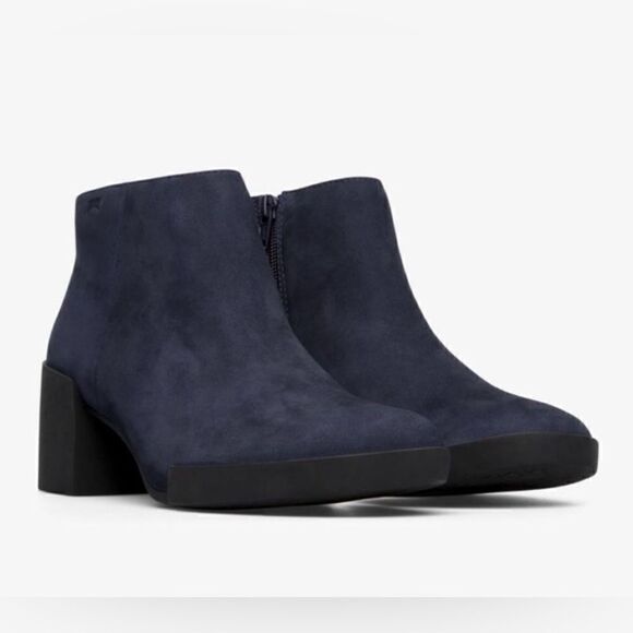 Camper | Lotta Ankle Boots Navy Nubuck Leather 37 - Picture 1 of 9